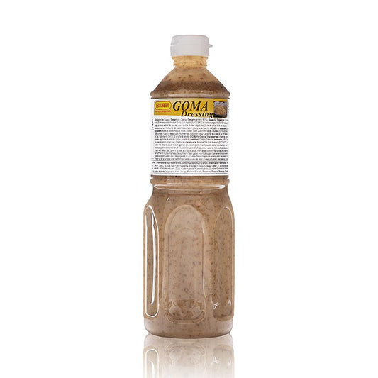 Delicious and versatile Sesamdressing by Nihon Shokken for salads, vegetables, noodles, and meat, in a convenient 1 liter bottle