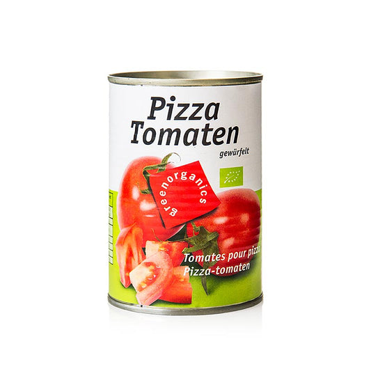 Organic 400g green tomato pieces in a can, perfect for cooking and adding flavor to your favorite dishes