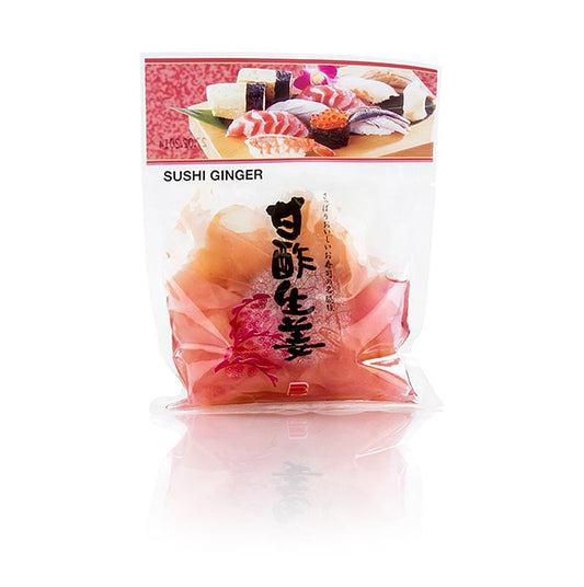 Organic pickled pink ginger from Japan, 110g jar, delicious and flavorful