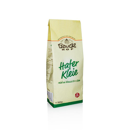 Organic 300g Haferkleie (oat bran) from Bauckhof, a natural high-fiber product