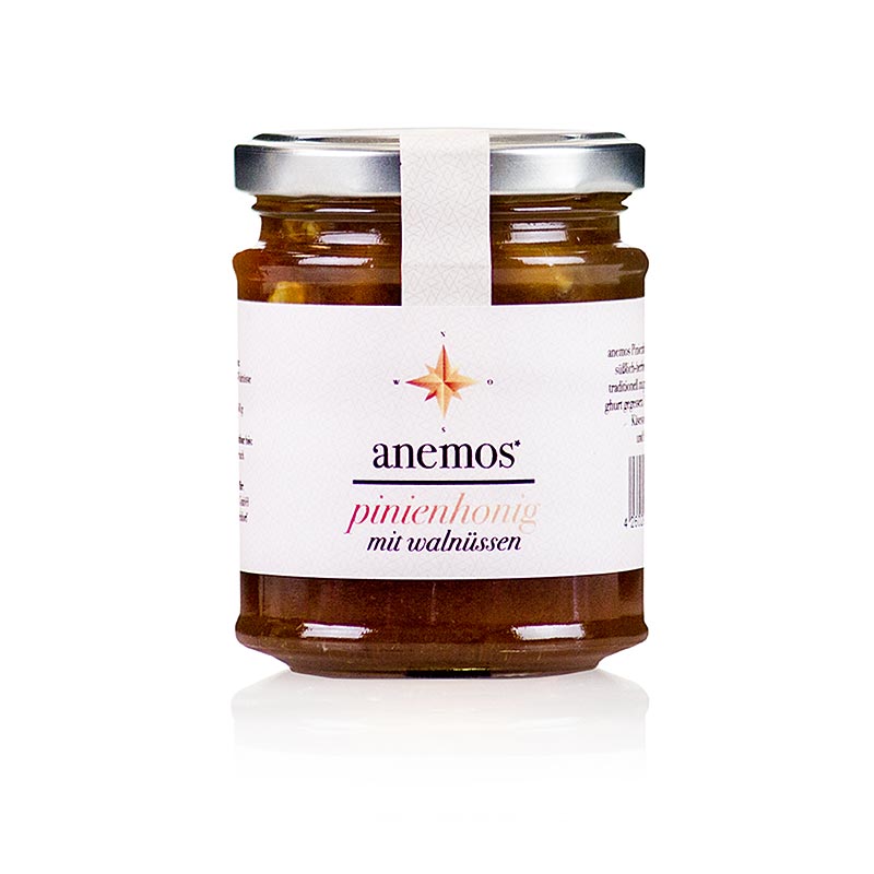 Walnüsse in Pinienhonig, ANEMOS, 270 g - Delicious and high-quality walnuts in rich, sweet pine honey