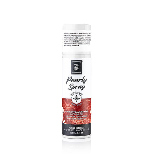 Glitzer Spray, in pearly red color (Perlmutt), 250 ml bottle for crafting and DIY projects (English)