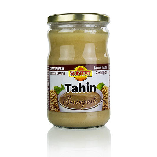 Organic Suntat Tahini Sesampaste, 600g - Pure and creamy sesame paste (English)