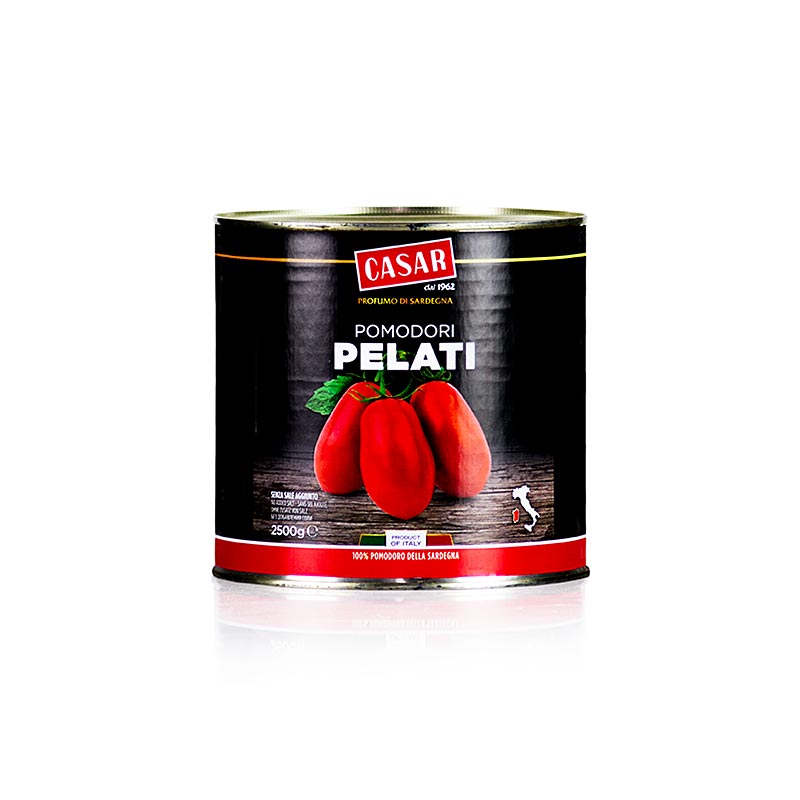 Geschälte Tomaten, ganz, Sardinien, 2,5 kg, premium quality Italian tomatoes in a 25kg can