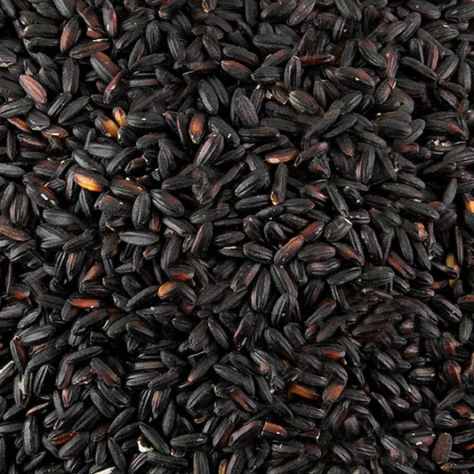 1 kg package of Royal Thai Schwarzer Reis (Black Cargo Rice, Rice Berry) with dark, rich, and aromatic grains (German)