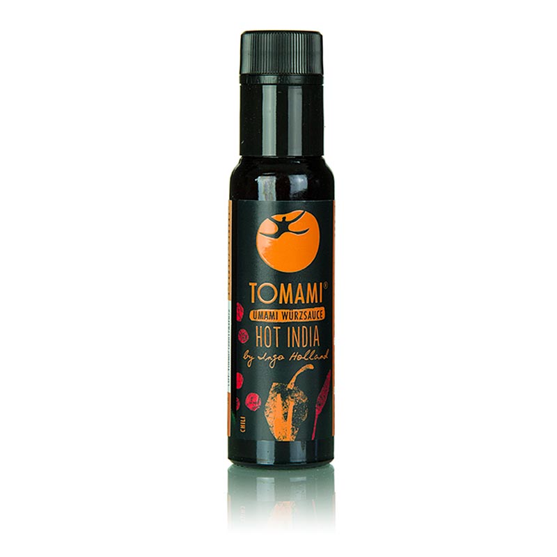 Tomami ® Umami Würzsauce - Hot India by Ingo Holland, 90 ml: A flavorful and spicy Indian-inspired seasoning sauce in a 90 ml bottle (English)