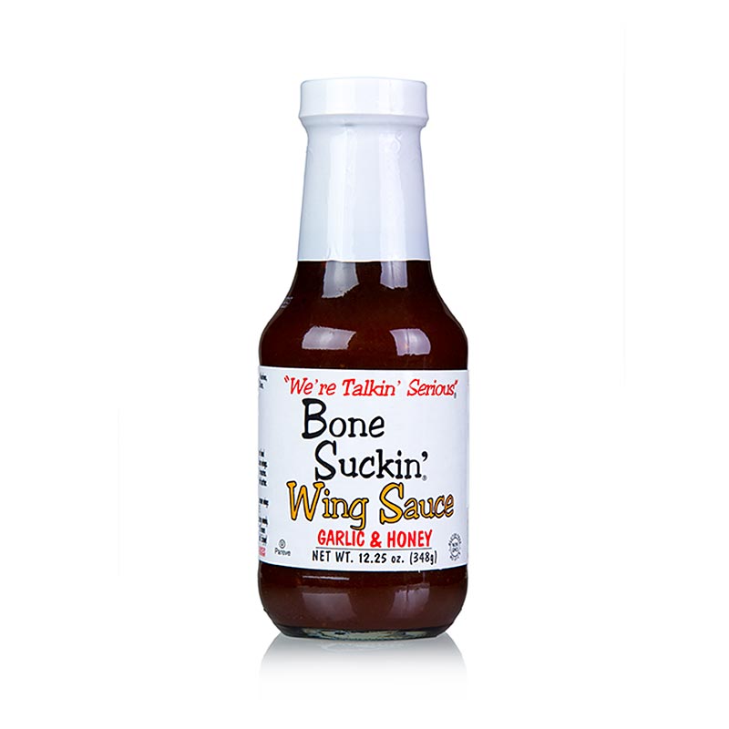 German

Alt-Text für das Bild: Bone Suckin 'Chicken Wing Sauce - Knoblauch-Honig, Ford´s Food, 290 ml - Eine leckere Sauce für Hühnerflügel mit intensivem Knoblauch- und Honiggeschmack