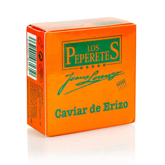 Close-up image of 80g of Los Peperetes Seeigelrogen/-kaviar, a premium product