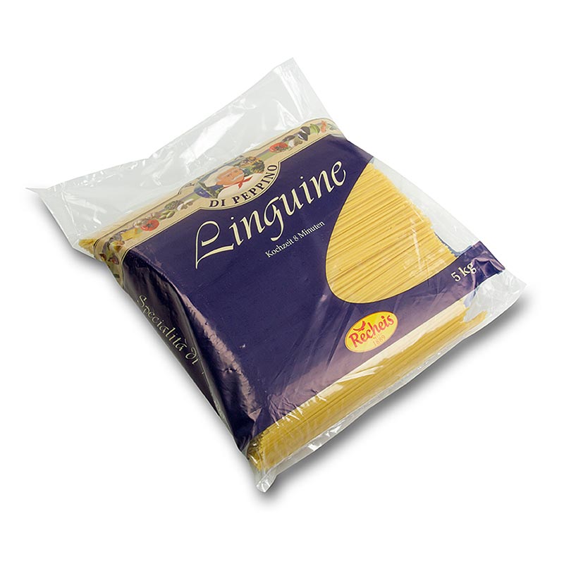 Large bag of Pasta di Peppino all´ uovo - Linguine, 5 kg, high-quality Italian egg pasta perfect for family gatherings and special occasions