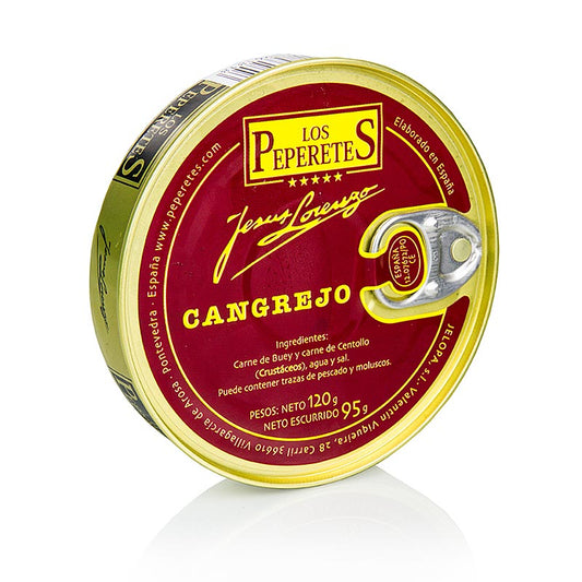 120g tin of Los Peperetes Krebsfleisch, Galician crabmeat in brine