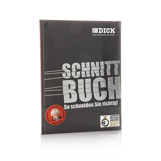 Illustration of the DICK Schnittbuch - So schneiden Sie richtig! product, a comprehensive guide for proper cutting techniques, 1 Stück