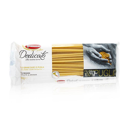 English

Granoro Dedicato - Regine Maccaroni, No10, 500 g - traditional Italian pasta made with durum wheat, perfect for delicious and authentic Italian dishes