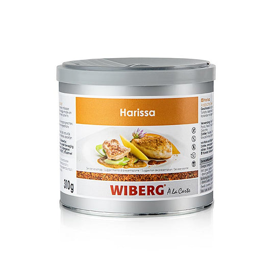 Wiberg Harissa, Gewürzmischung arabischer Art, 310 g - A flavorful and aromatic blend of Middle Eastern spices in a 310 gram container