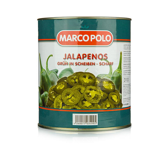 Fruchtige und scharfe Jalapenos, in 3 kg Packung, perfekt geschnitten für vielseitige Verwendung