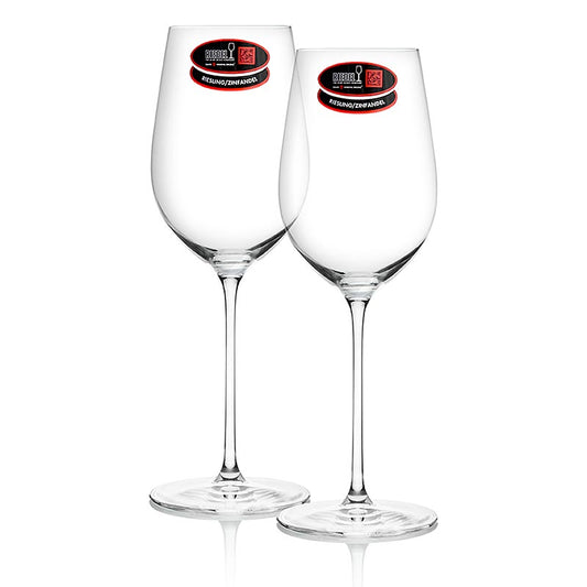 Riedel Veritas Glas (6449/28) für Riesling und Zinfandel, im Geschenkkarton, 2 Stück - Elegante und hochwertige Weingläser für Weingenuss zu Hause oder als Geschenk