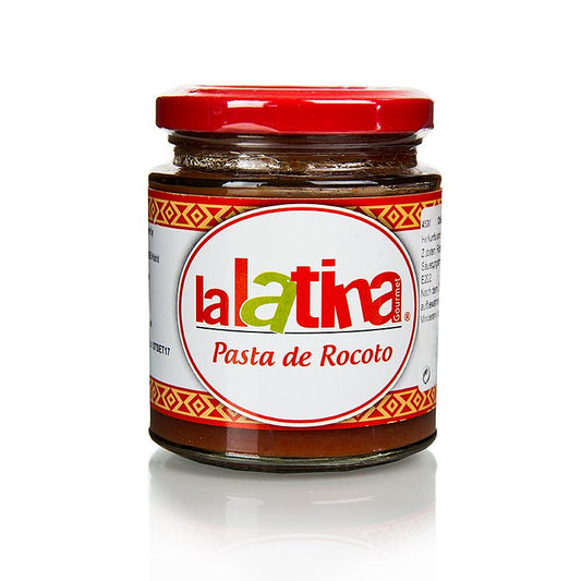 Peruvian Chili-Paste, made from Rocoto peppers, 225g - lalatina brand, ideal for adding spicy flavor to pasta dishes (English)