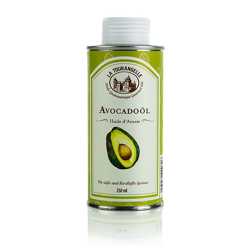 Organic and cold-pressed Avocado Oil by La Tourangelle, 250 ml bottle (English)