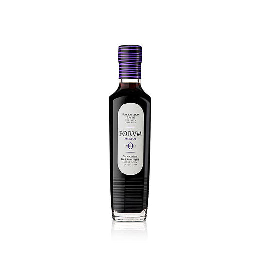 Organic FORVM Merlot Balsamic Vinegar with 6,5% acidity, 250 ml bottle