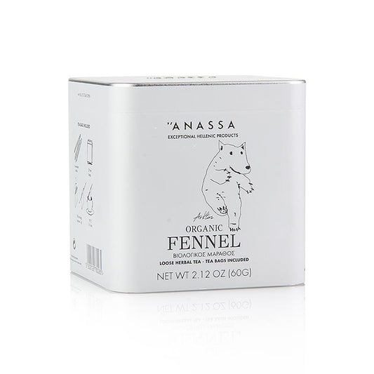 English: ANASSA Fennel Tea (Fenchel Tee), 20 tea bags, organic, 60 g, natural herbal infusion