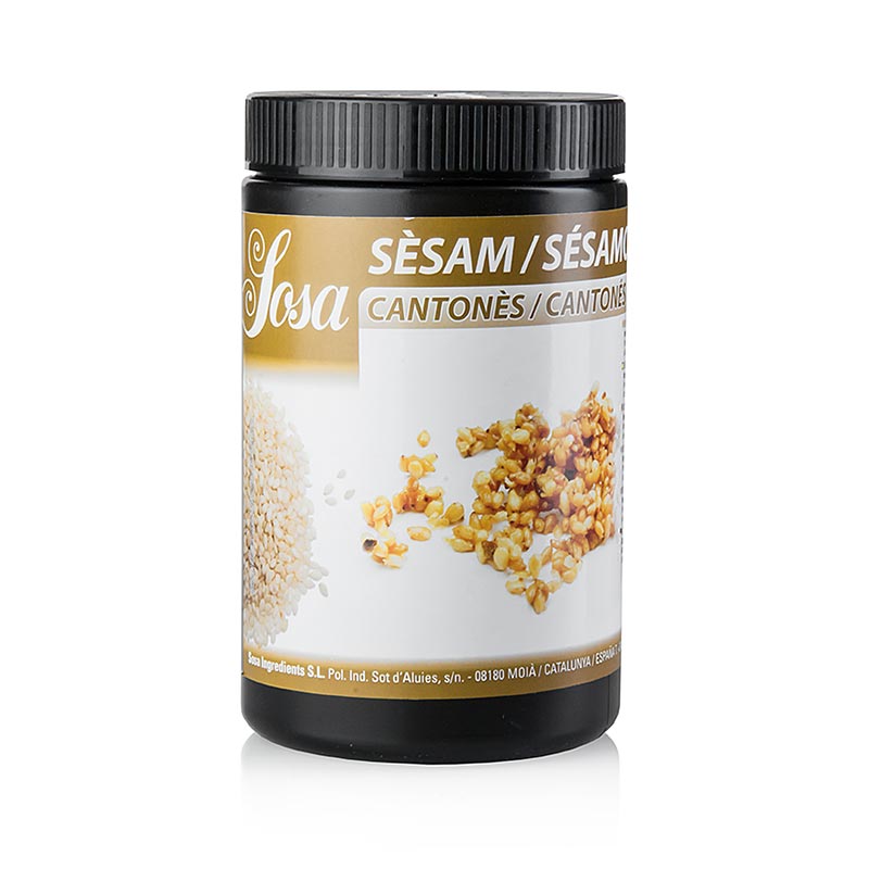 Sosa Karamellisierter Sesam, hell, kantonesisch, 600 g - traditional Chinese caramelized sesame seeds in a 600 gram pack