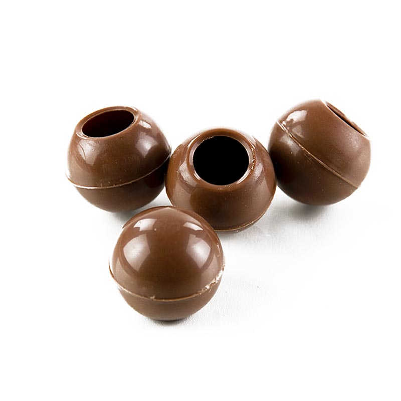 Truffle hollow balls made of smooth and creamy milk chocolate, 26mm in diameter, Läderach brand, 1644 kg, 567 pieces (English)