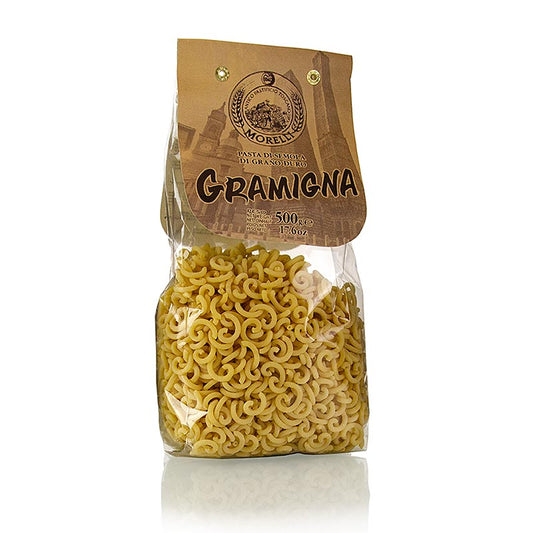 Morelli 1860 Gramaigna, mit Hartweizen (Suppennudeln), 500 g, high-quality Italian pasta made with durum wheat, perfect for soups and stews