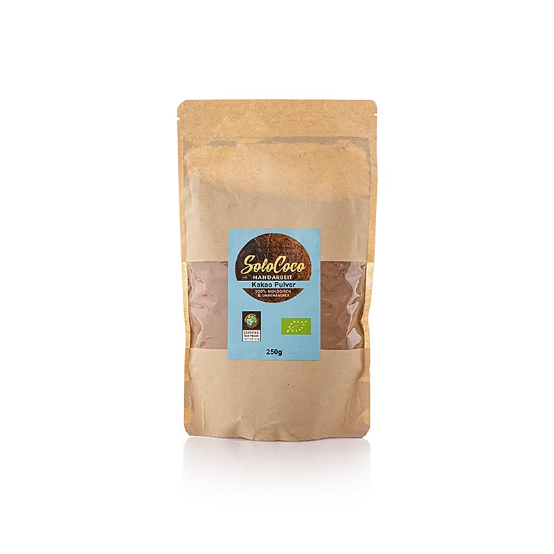 Organic SoloCoco Kakaopulver, a 250 g product, perfect for baking and cooking