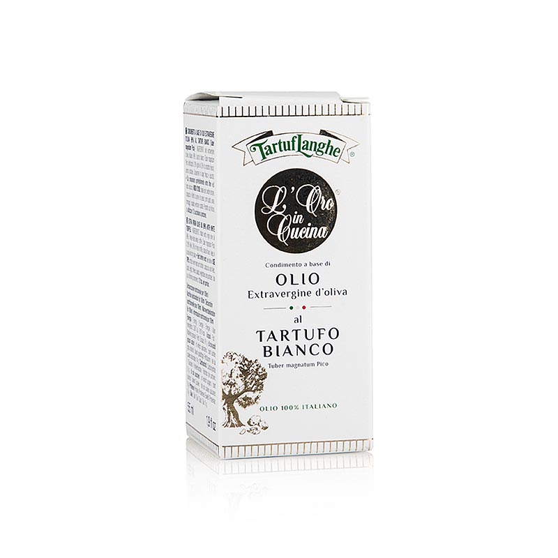 Tartuflanghe Natives Olivenöl Extra L´Oro in Cucina with white truffle & aroma 55 ml, perfect for enhancing your dishes with rich truffle flavor