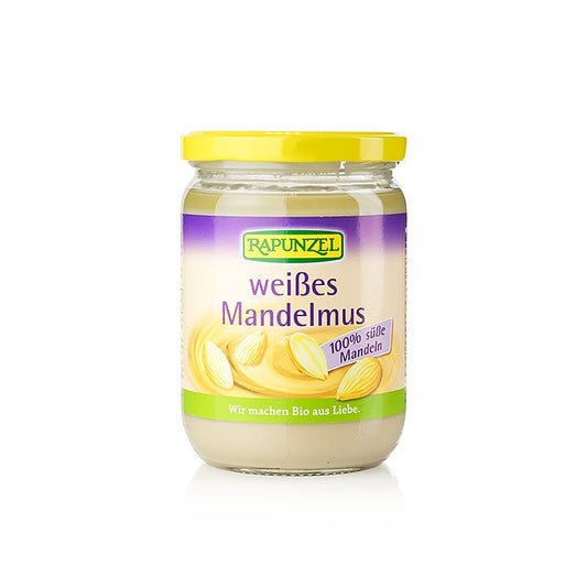 Organic 500g white vegan almond butter by Rapunzel, a healthy plant-based product