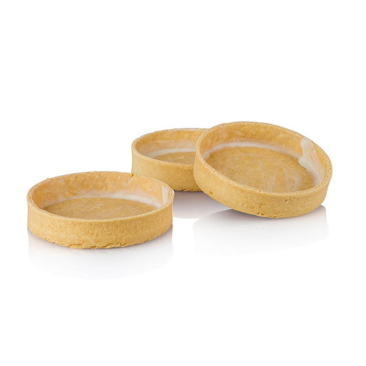 Gluten-free Dessert Tartelettes from La Rose Noire, measuring 75mm in diameter and 17mm in height, weighing 1035 kg, and coming in a pack of 45 pieces (English)