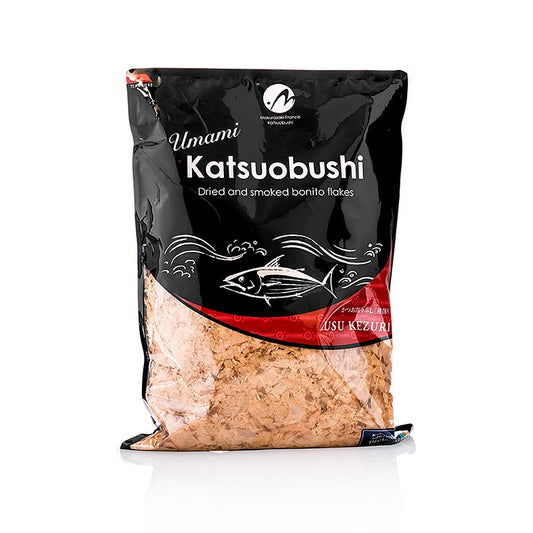 Traditional Japanese Katsuobushi - Bonito Flocken, Usukezuri, 500 g, ideal for seasoning and adding umami flavor to dishes