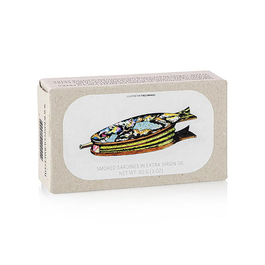 Smoked sardines in extra virgin olive oil by Jose Gourmet, 90g, high-quality Portuguese product