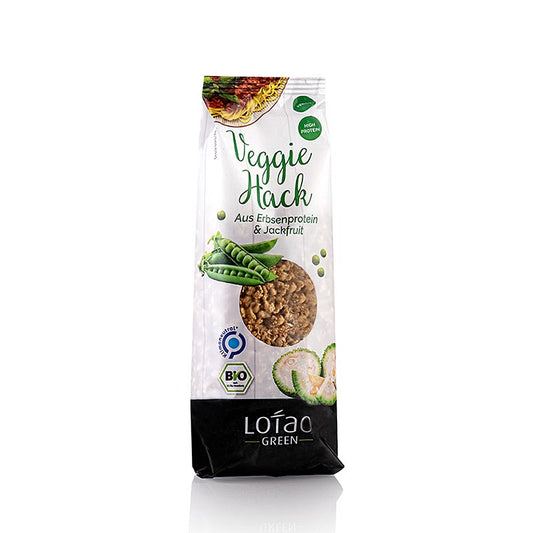 Organic 100g pack of Lotao Jackfruit Veggie Hack, a vegan meat alternative