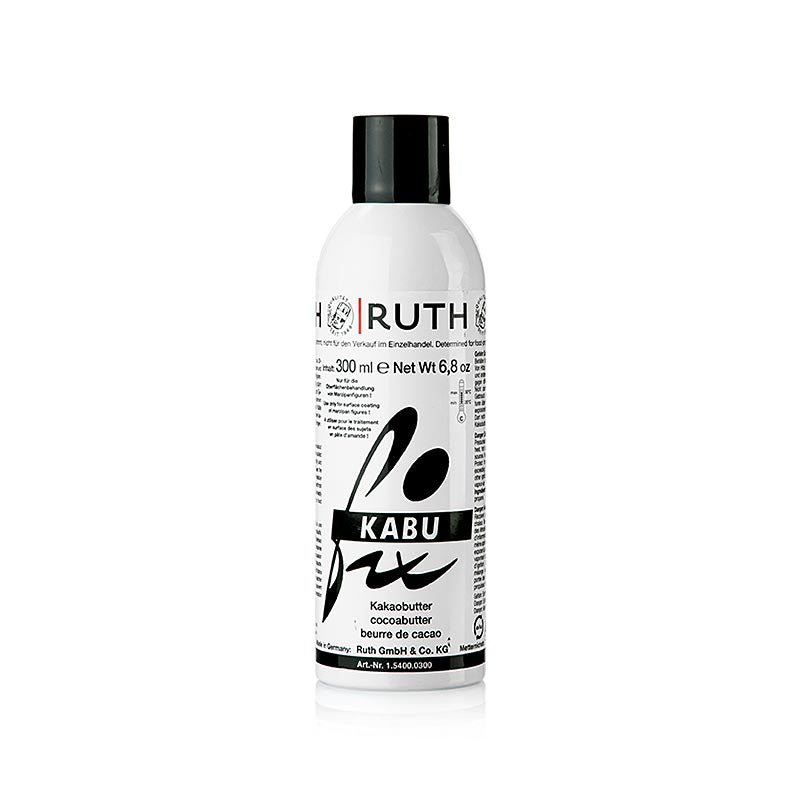 Kabufix Spray - Kakaobutter hell, flüssig, Ruth, 300 ml - hochwertiges Produkt zur Pflege und Regeneration der Haut