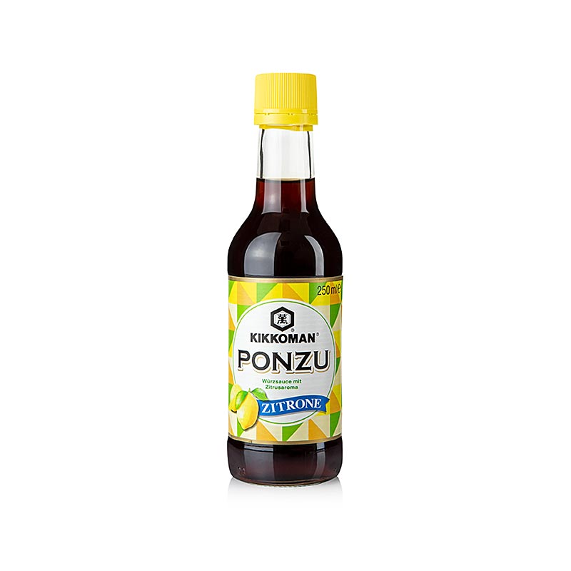 250 ml bottle of Kikkoman Ponzu, a tangy soy sauce with citrus fruit juice, perfect for enhancing the flavor of your dishes