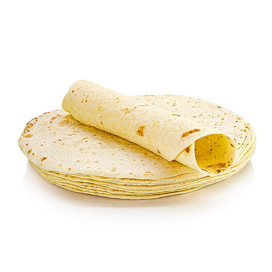 Whole wheat tortillas wraps from Poco Loco, measuring 30cm in diameter, with a weight of 87 kg and a pack of 90 pieces