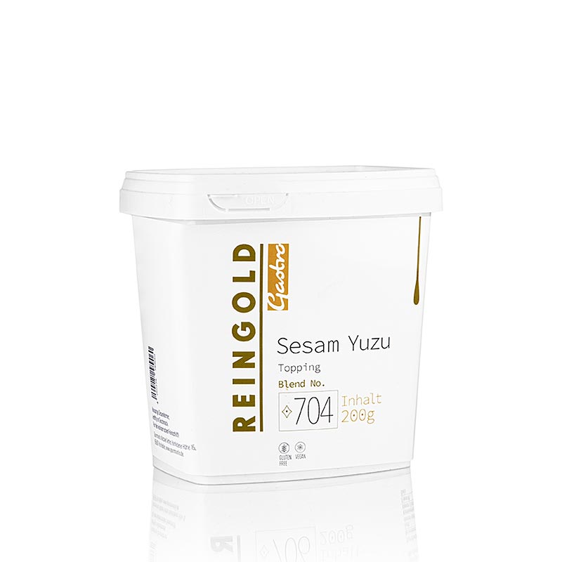 Reingold - Sesam mit Yuzugeschmack, 200 g: eine leckere Mischung aus Sesam mit einer erfrischenden Note von Yuzu, in einer 200 g Packung