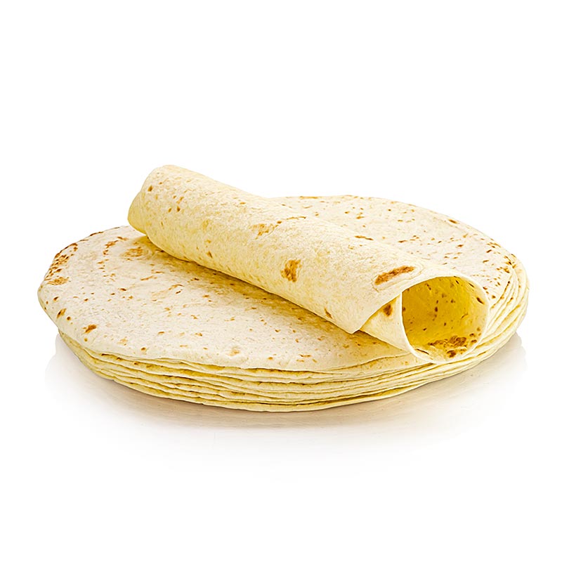 Weizen-Tortillas Wraps, ø30cm, Poco Loco, 1,45 kg, 15 St - Große Packung mit 15 weizenbasierten Tortilla-Wraps von Poco Loco, Durchmesser 30 cm