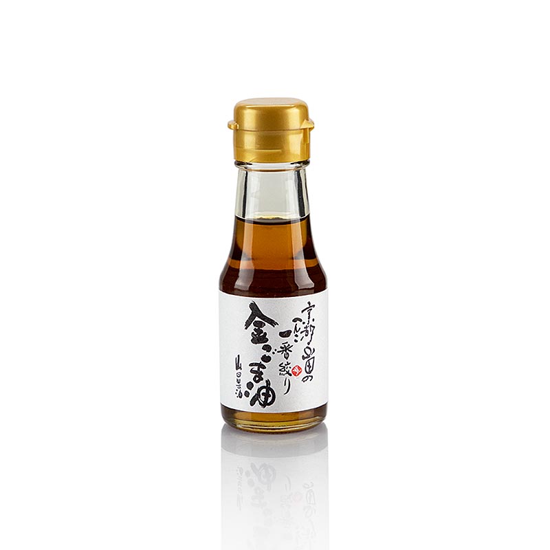 Sesamöl Golden von geröstetem goldenem Sesam, hergestellt von Yamada, in einer 65 ml Flasche, ideal zum Verfeinern von Speisen