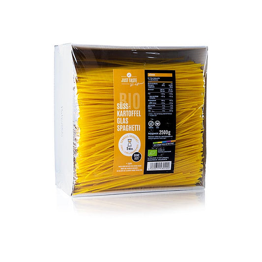 Organic gluten-free Just Taste Gelbe Süßkartoffel Glasnudel Spaghetti in 25 kg packaging