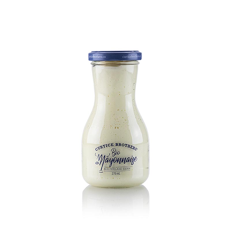 Bio Mayonnaise von Curtice Brothers, 270 ml, hergestellt aus natürlichen Zutaten, ohne künstliche Konservierungsstoffe, ideal für gesunde Ernährung