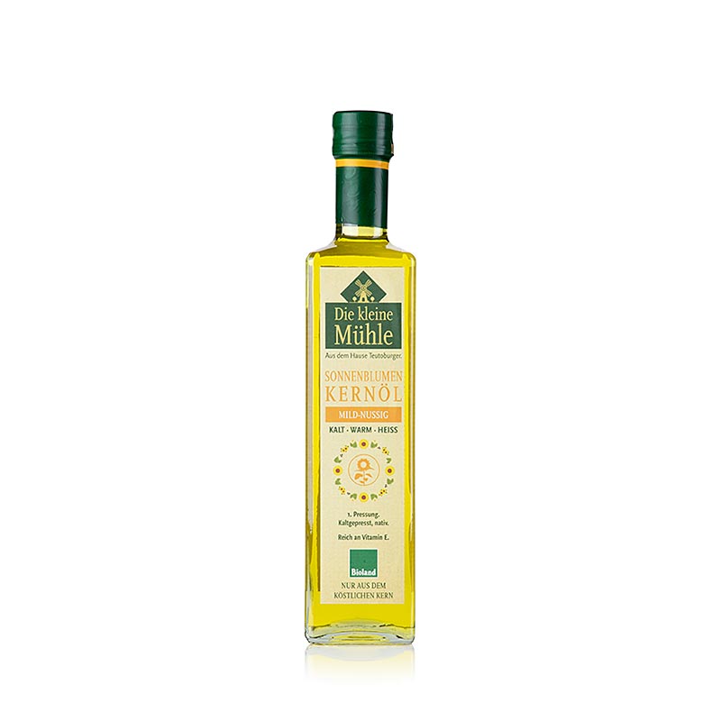 Organic 500 ml Sonnenblumenkernöl from Die kleine Mühle, cold-pressed sunflower seed oil