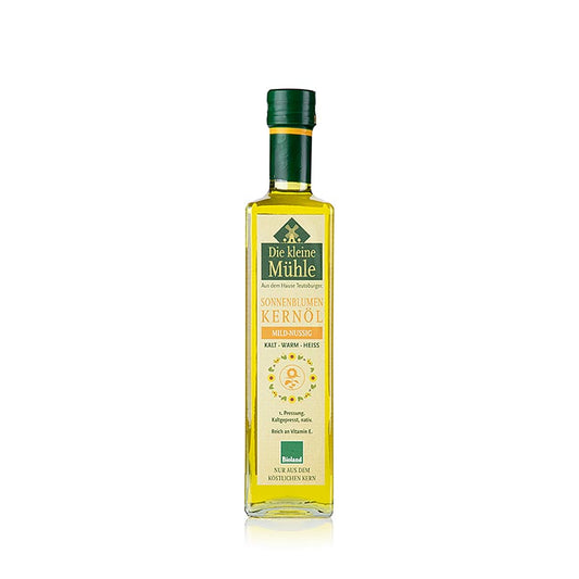 Organic 500 ml Sonnenblumenkernöl from Die kleine Mühle, cold-pressed sunflower seed oil