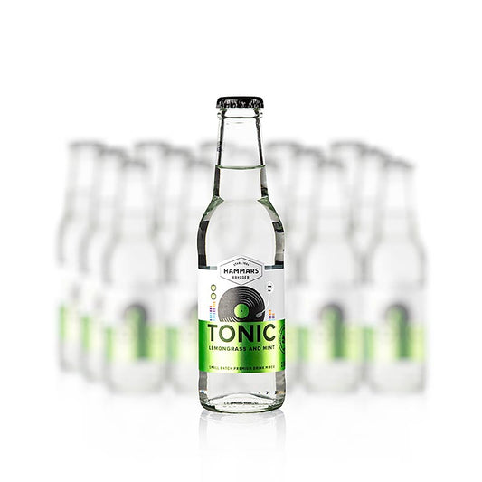 Hammars Tonic Lemongrass & Mint, Schweden, 3,6 l, 18 x 200ml, refreshing Swedish tonic with natural lemongrass and mint flavors