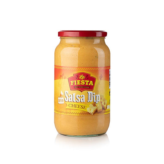 Delicious and creamy Cheddar Cheese Salsa Dip, La Fiesta, 1 kg, perfect for dipping tortilla chips and topping nachos (English)