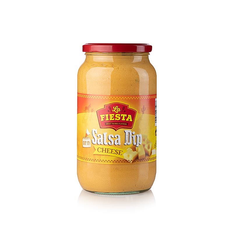 Leckere 1 kg Cheddar-Käse-Salsadip von La Fiesta, perfekt zum Dippen und Genießen