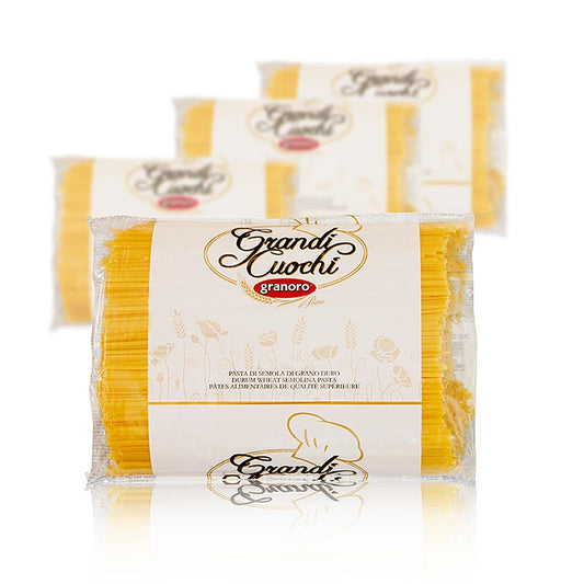 Granoro Lingue di Passero 3mm Bandnudel No3, 12 kg, 4 x 3000g, high-quality Italian pasta product