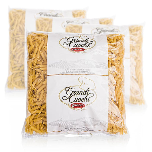 Großpackung Granoro Penne Rigate, No103, 12 kg, 4 x 3000g, Nudeln für die ganze Familie