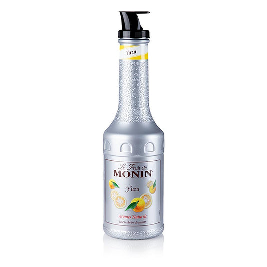 Monin Fruchtpüreemix Yuzu Flasche mit Ausgießer, 1 l - Delicious and versatile fruit puree mix for cocktails and desserts