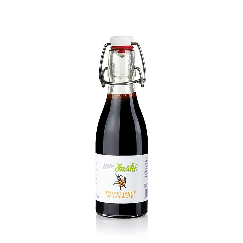 German

Flasche mit 200 ml MO Sushi Teriyaki Sauce Sanddorn, leckeres und vielseitiges Produkt für die Zubereitung von Sushi und anderen Gerichten